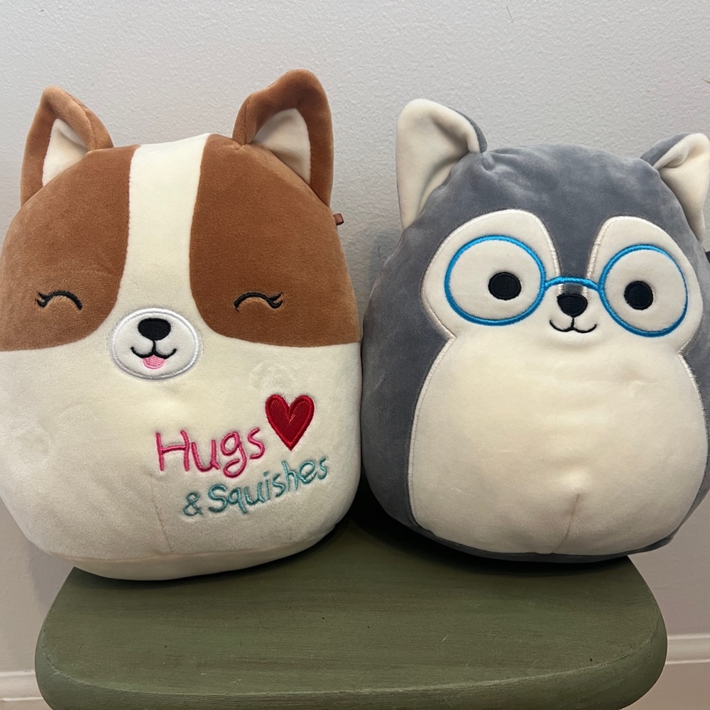 Squishmallows Plush Set - Brown and Gray